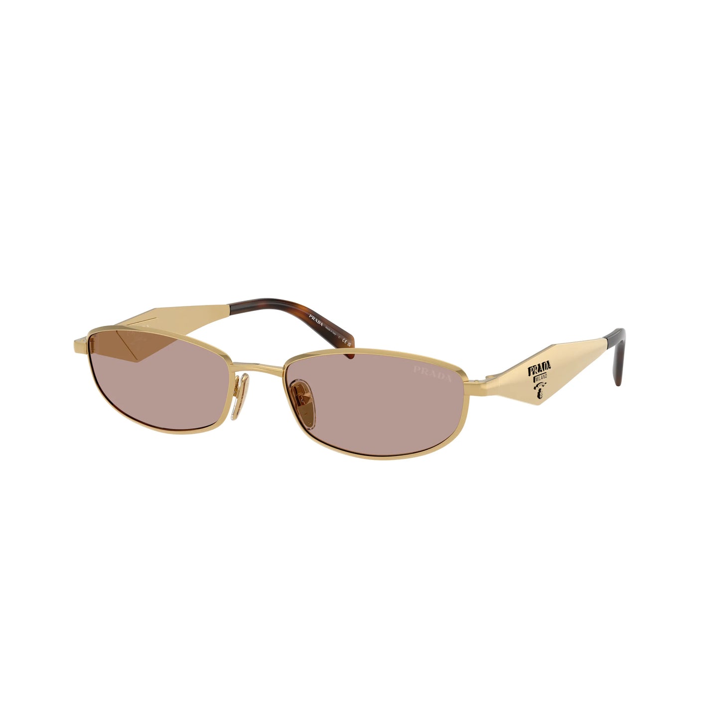 Occhiali da sole Prada PR D51S 5AK20I Oro ovale