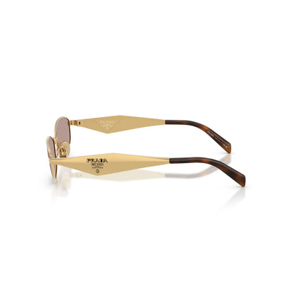 Occhiali da sole Prada PR D51S 5AK20I Oro ovale