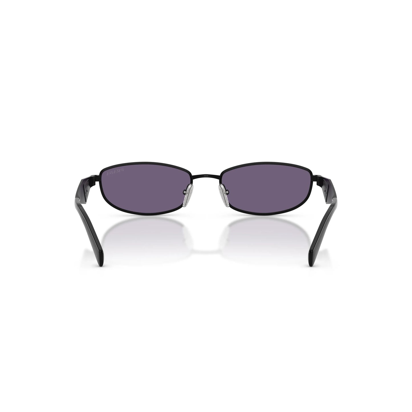 Occhiali da sole Prada PR D51S 7AB70W Nero Satinato Mora ovali