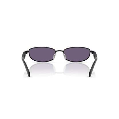 Occhiali da sole Prada PR D51S 7AB70W Nero Satinato Mora ovali