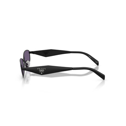 Occhiali da sole Prada PR D51S 7AB70W Nero Satinato Mora ovali