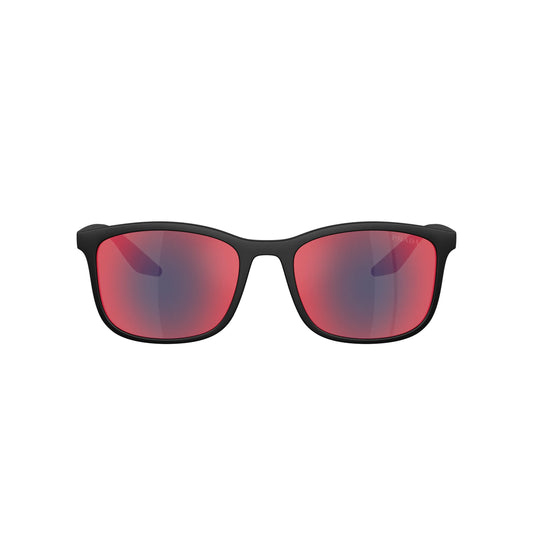 Lunettes de soleil Prada Linea Rossa PS A08S 1BO08F Black Matt rectangulaires