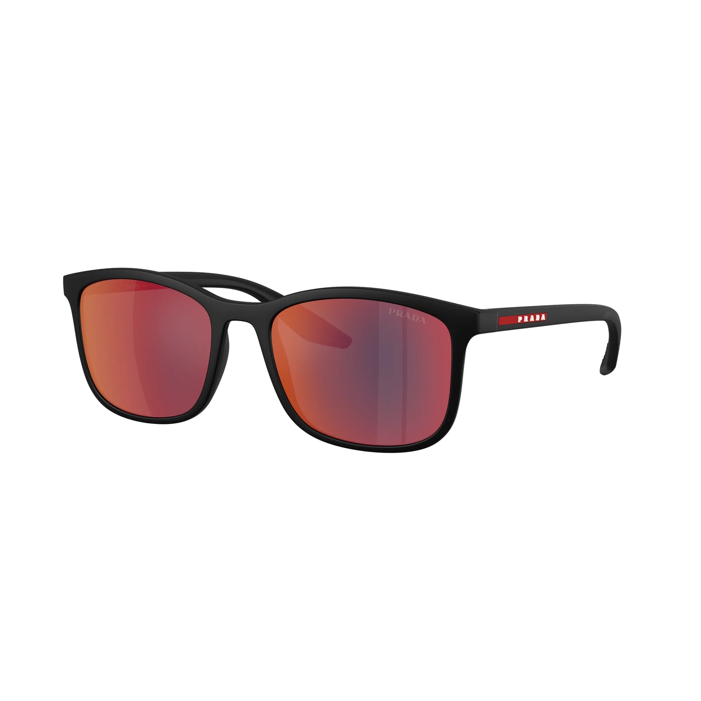 Occhiali da sole Prada Linea Rossa PS A08S 1BO08F Black Matt rettangolari