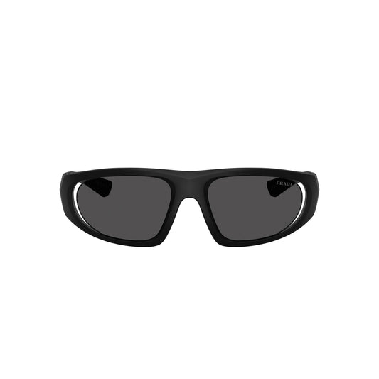Lunettes de soleil Prada Linea Rossa PS B03S 1BO06F Noir Mat enveloppantes