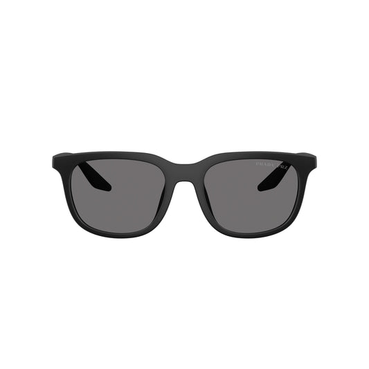Lunettes de soleil Prada Linea Rossa PS B09SU 1BO02G Noir mat polarisé rectangulaire