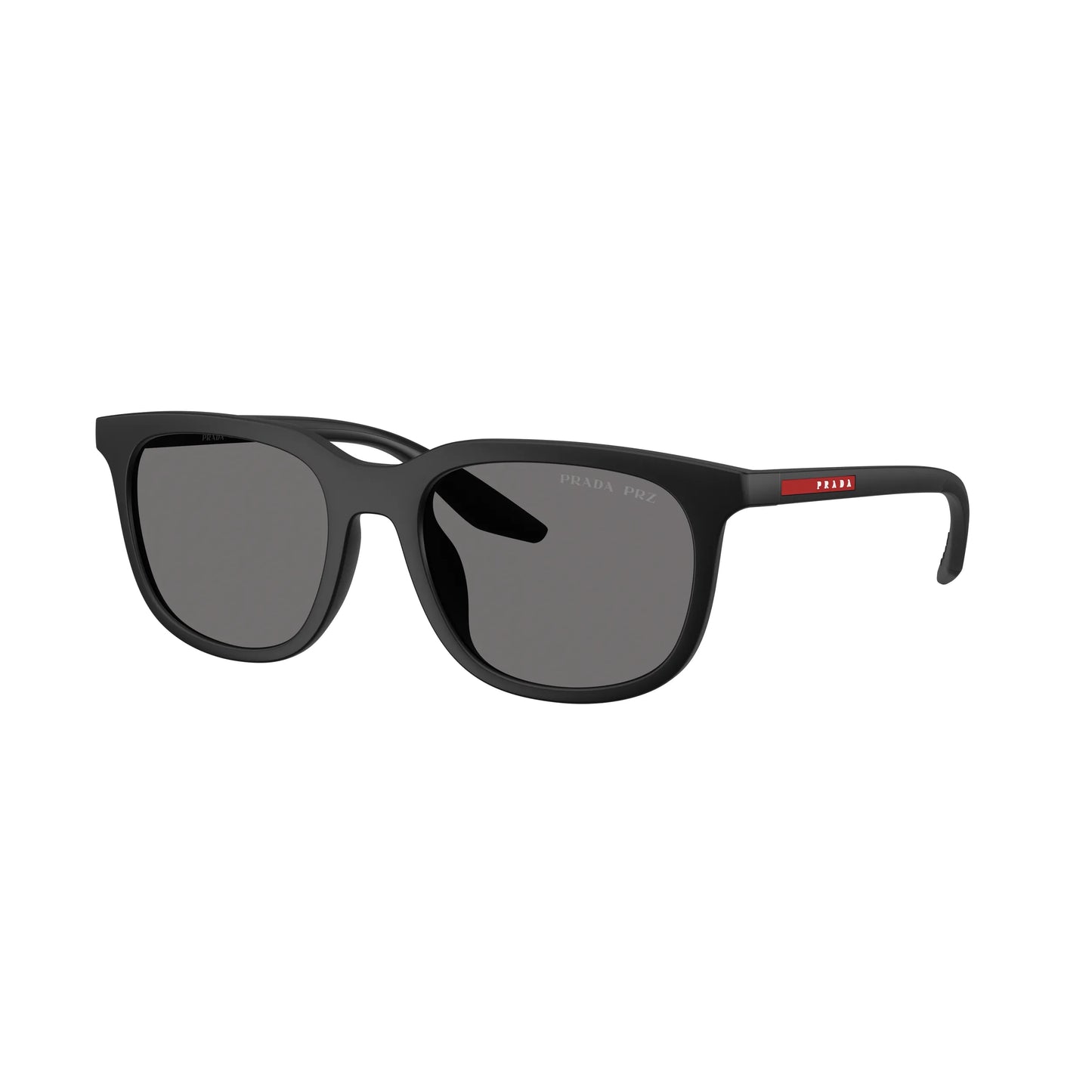 Occhiale da sole Prada Linea Rossa PS B09SU 1BO02G Nero opaco polarized rettangolare