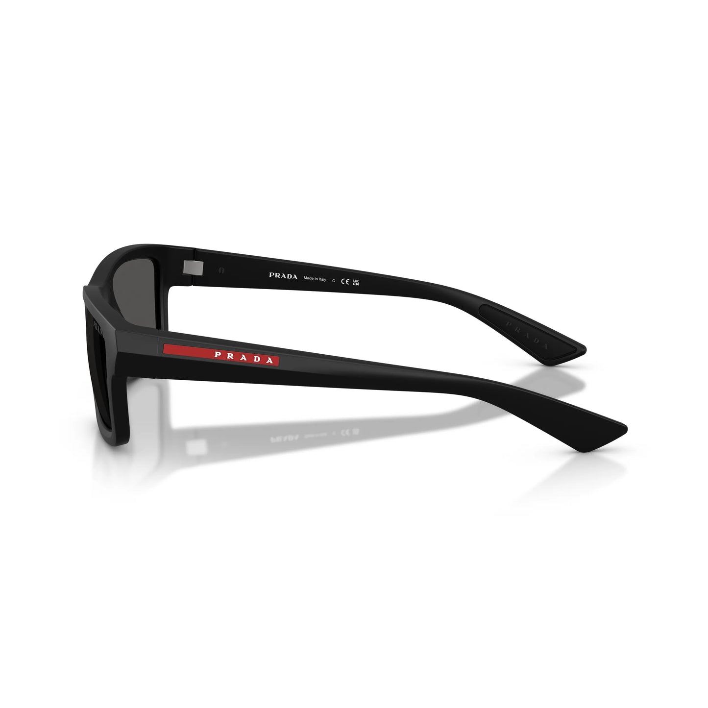 Occhiali da sole Prada Linea Rossa PS B10S 1BO08Z Nero Opaco squadrati