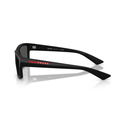 Occhiali da sole Prada Linea Rossa PS B10S 1BO08Z Nero Opaco squadrati