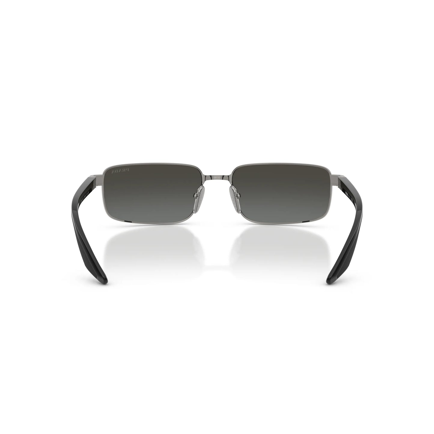 Occhiali da sole Prada Linea Rossa PS B54S 5AV41A Grigio Metallizzato rettangolari