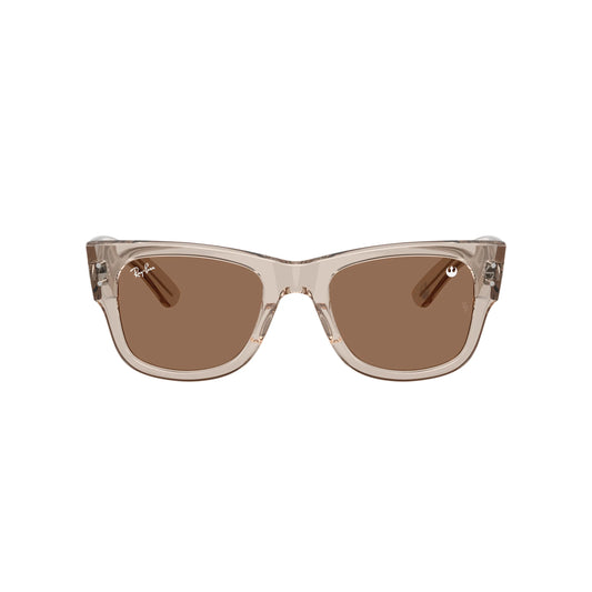 Lunettes de soleil Ray-Ban Star Wars Mega Wayfarer RB0840S 68701A Marron clair transparent