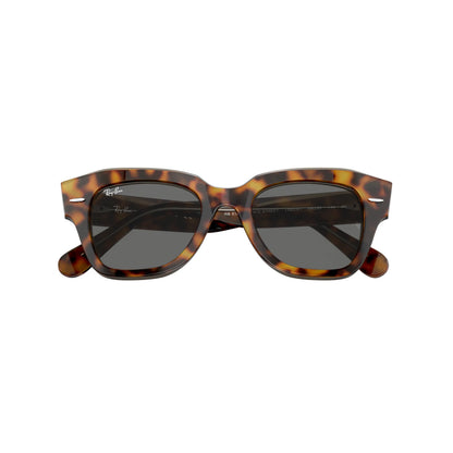 Lunettes de soleil Ray-Ban State street RB2186 1292B1 Havane sur marron transparent