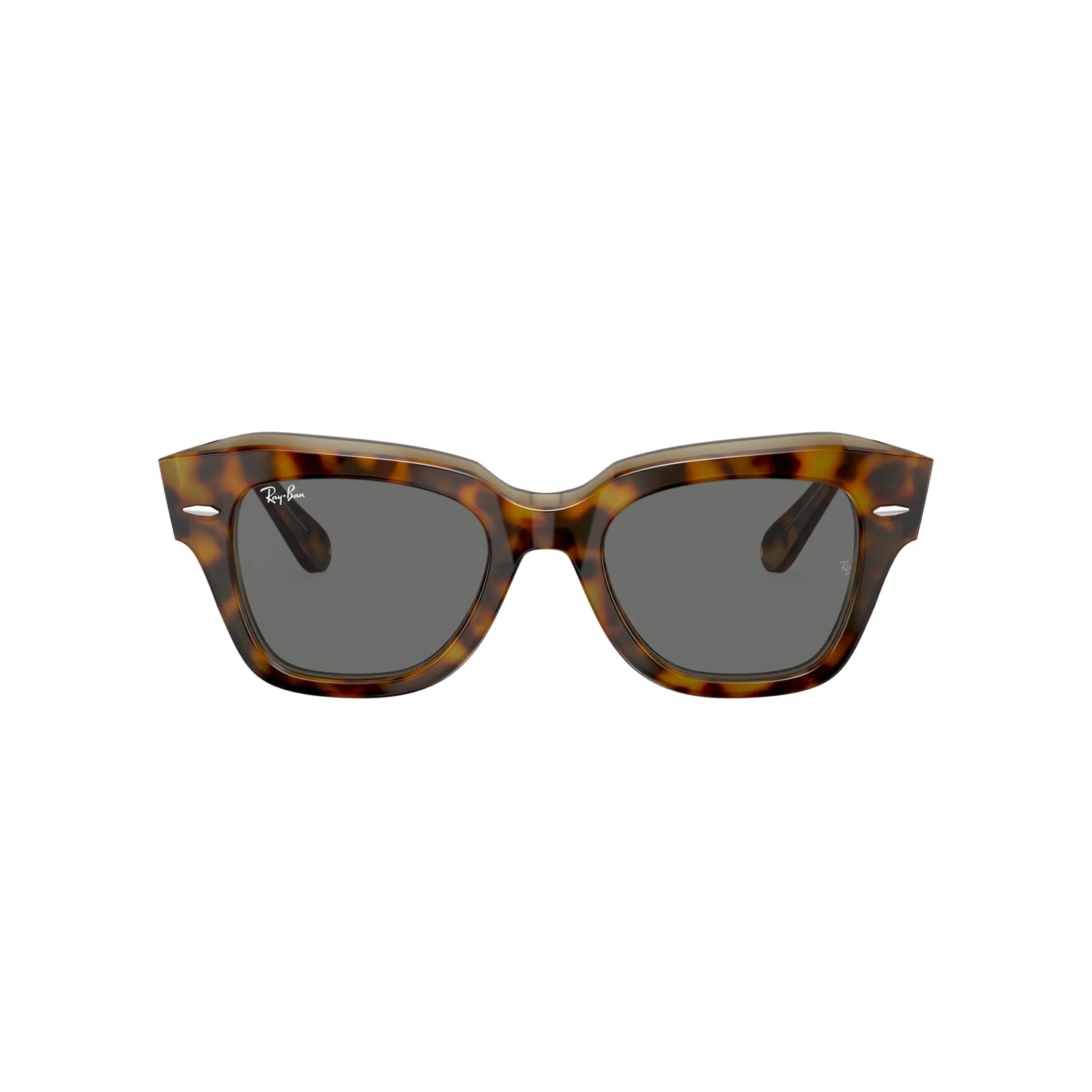Lunettes de soleil Ray-Ban State street RB2186 1292B1 Havane sur marron transparent