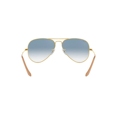 Occhiali da sole Ray-Ban Aviator Large Metal RB3025 001/3F Gold-Light Blue