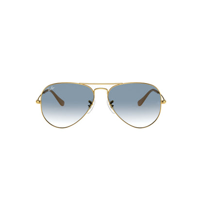 Occhiali da sole Ray-Ban Aviator Large Metal RB3025 001/3F Gold-Light Blue