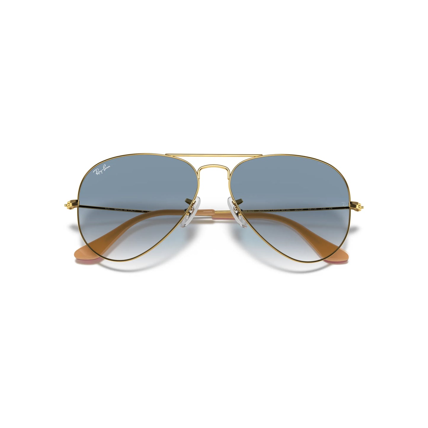 Occhiali da sole Ray-Ban Aviator Large Metal RB3025 001/3F Gold-Light Blue