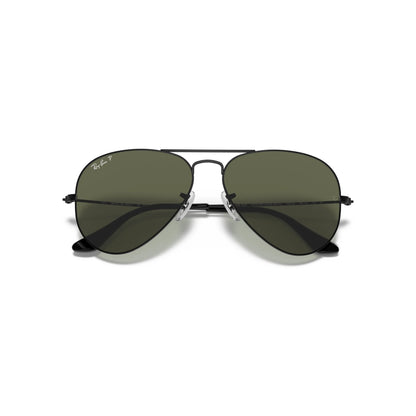 Occhiali da sole Ray-Ban Aviator Large Metal RB3025 002/58 Black Polarized