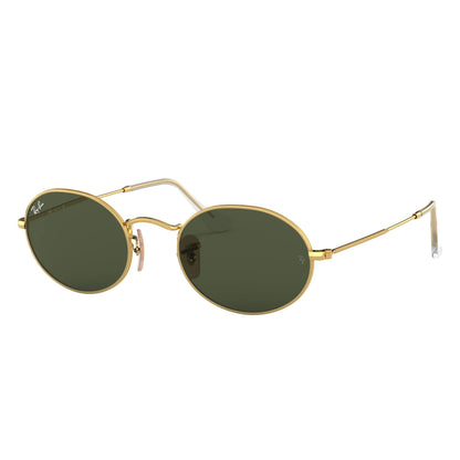 Lunettes de soleil Ray-Ban Oval RB3547 001/31 Or artiste G-15