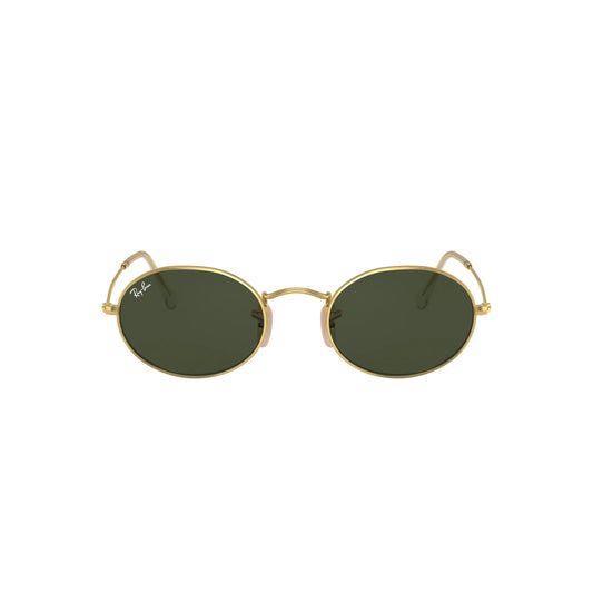 Lunettes de soleil Ray-Ban Oval RB3547 001/31 Or artiste G-15