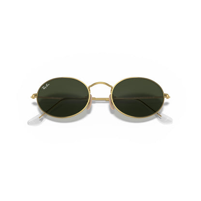 Lunettes de soleil Ray-Ban Oval RB3547 001/31 Or artiste G-15