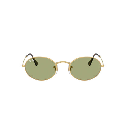 Occhiale da sole Ray-Ban Oval RB3547 001/4E Oro/Battle Green