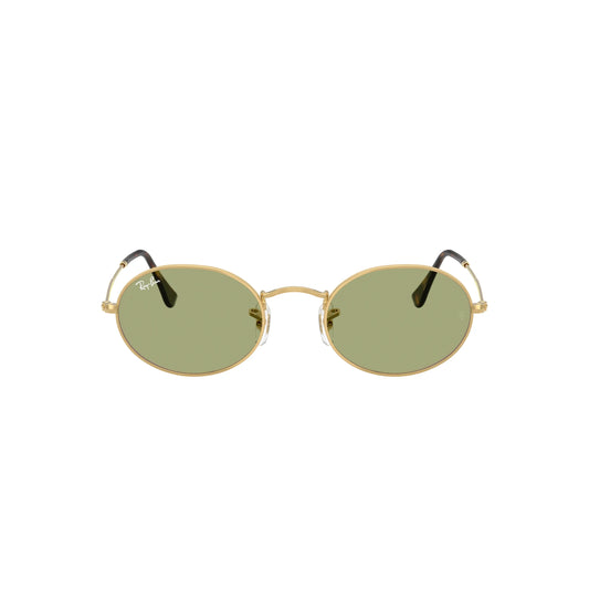 Occhiale da sole Ray-Ban Oval RB3547 001/4E Oro/Battle Green