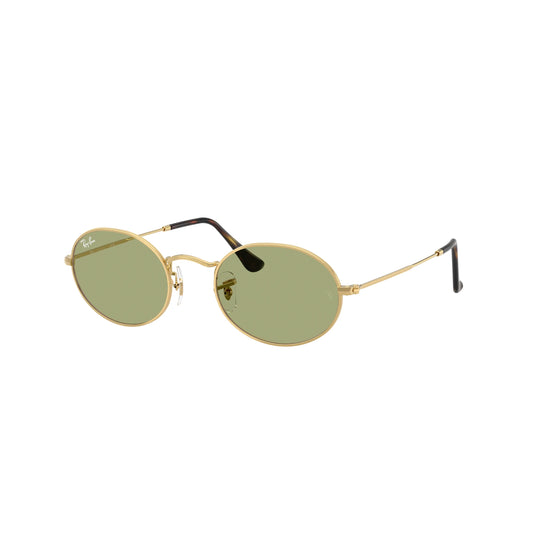 Occhiale da sole Ray-Ban Oval RB3547 001/4E Oro/Battle Green
