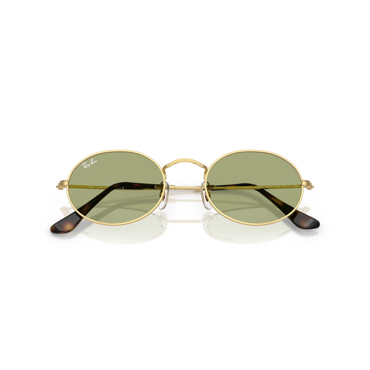 Occhiale da sole Ray-Ban Oval RB3547 001/4E Oro/Battle Green