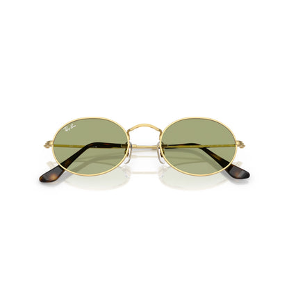 Occhiale da sole Ray-Ban Oval RB3547 001/4E Oro/Battle Green