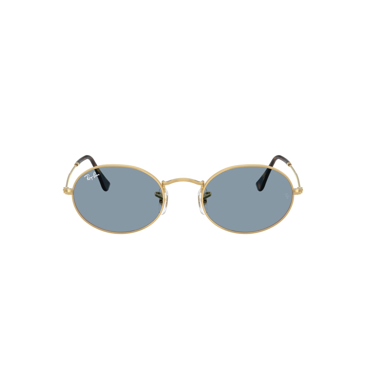 Occhiale da sole Ray-Ban Oval RB3547 001/56 Oro/Blu
