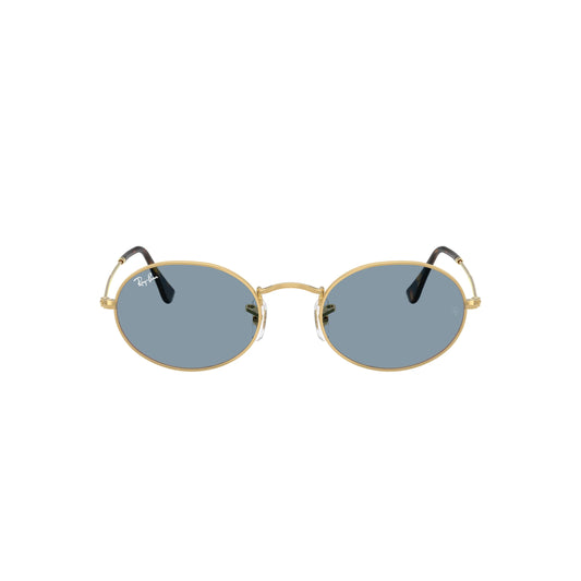Occhiale da sole Ray-Ban Oval RB3547 001/56 Oro/Blu
