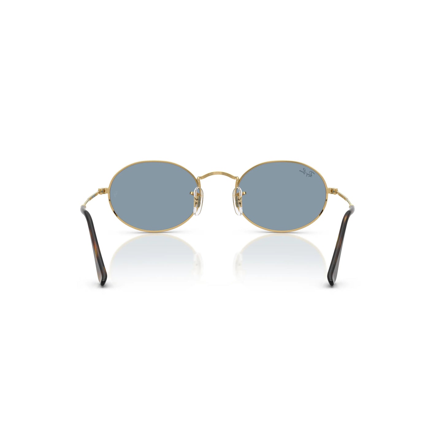 Occhiale da sole Ray-Ban Oval RB3547 001/56 Oro/Blu