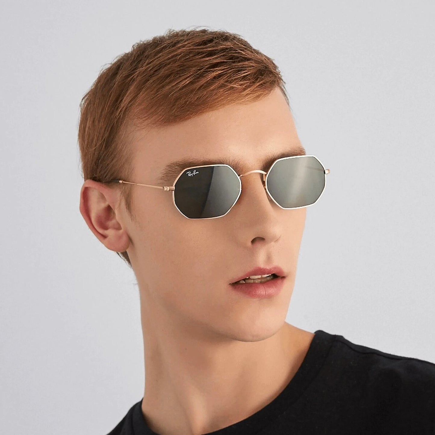 Occhiali da sole Ray-Ban Octagonal RB3556N 001 Gold