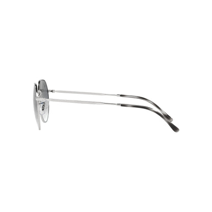 Lunettes de soleil rondes Ray-Ban RB3565 003/3F Argent-Bleu