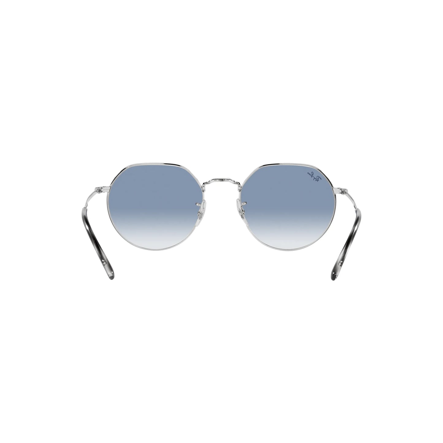 Lunettes de soleil rondes Ray-Ban RB3565 003/3F Argent-Bleu