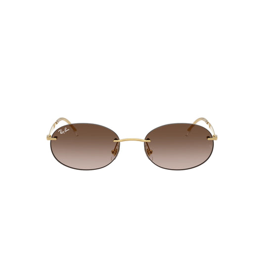 Lunettes de soleil Ray-Ban RB3767 001/13 Gold Brown Gradient ovales