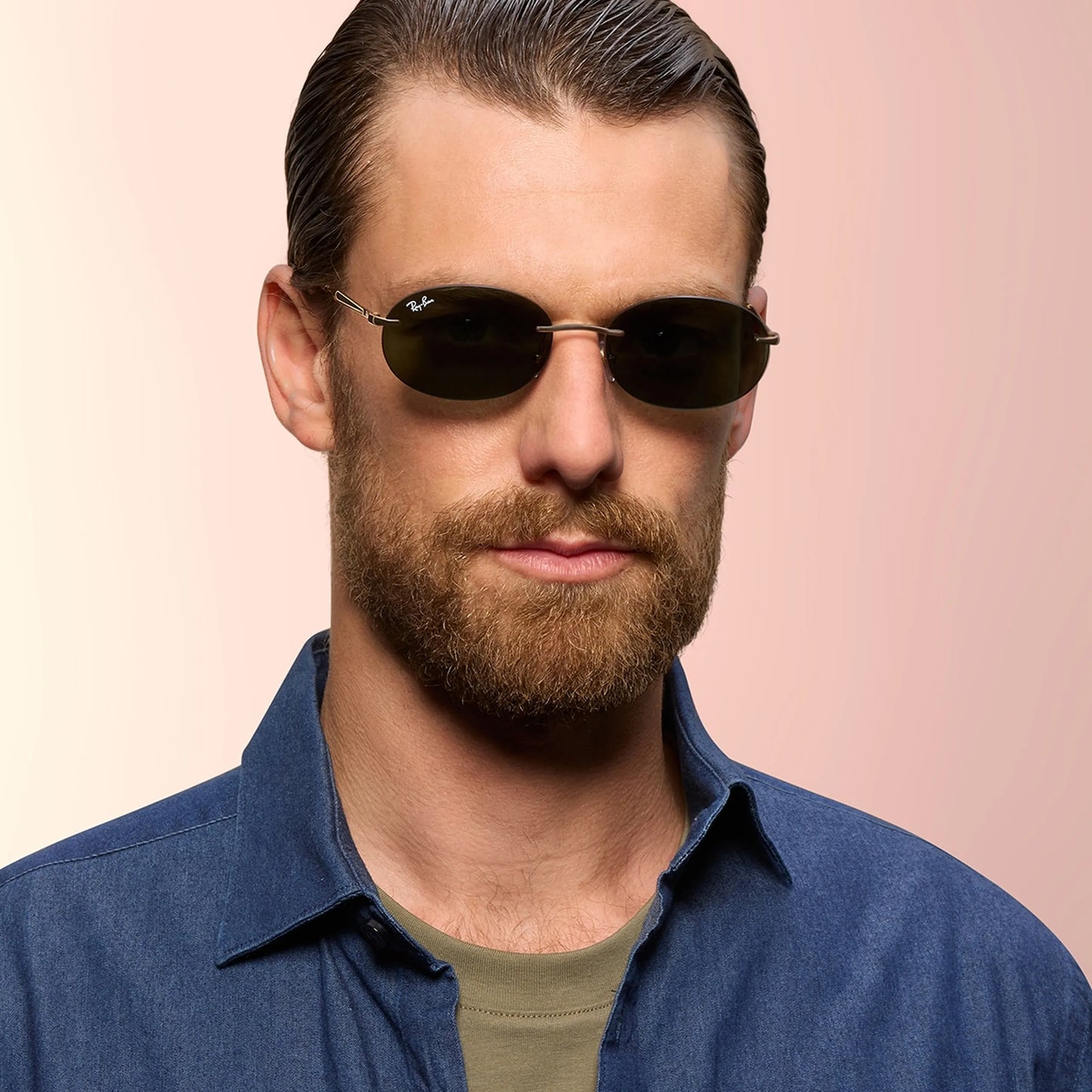 Lunettes de soleil Ray-Ban RB3767 001/71 Or arista- vert