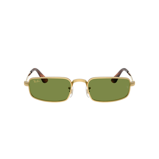 Lunettes de soleil rectangulaires Ray-Ban A$AP Rocky RB3927 001/4E Or Vert