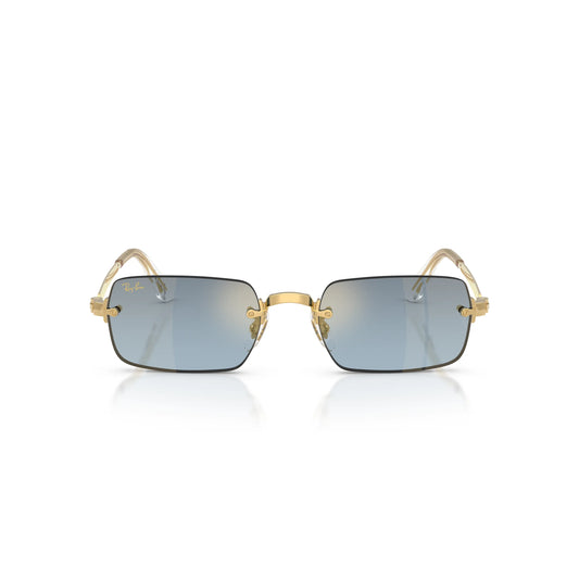 Lunettes de soleil Ray-Ban RB3928 001/S2 Or/ Bleu dégradé rectangulaire