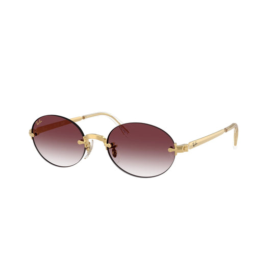 Lunettes de soleil Ray-Ban A$AP Rocky RB3929 001/8H Or Violet Dégradé ovales