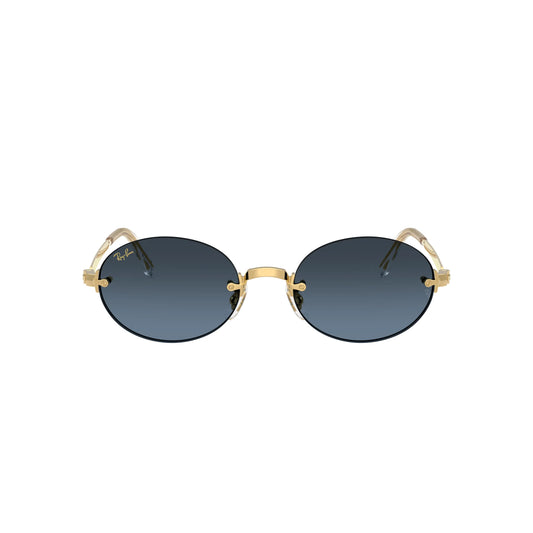 Lunettes de soleil Ray-Ban A$AP Rocky RB3929 001/S2 Or Bleu Gris Dégradé ovales
