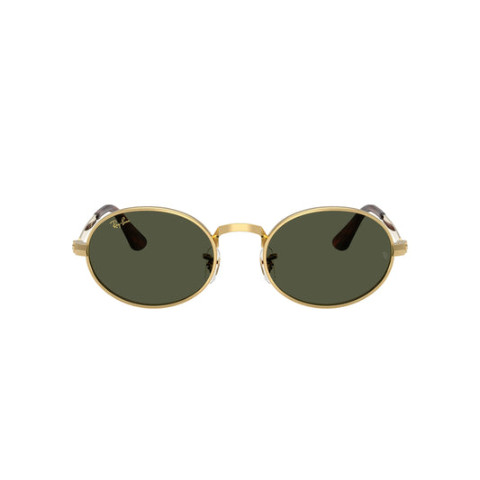 Lunettes de soleil rondes Ray-Ban A$AP Rocky RB3931 001/31 Or Vert