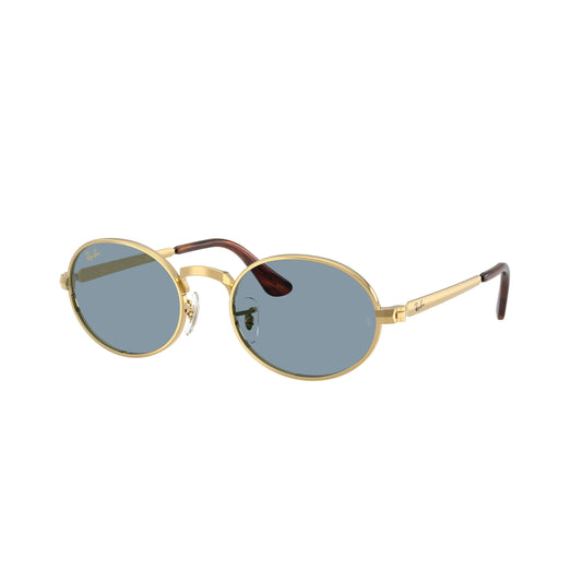 Lunettes de soleil Ray-Ban A$AP Rocky RB3931 001/56 or bleu rondes