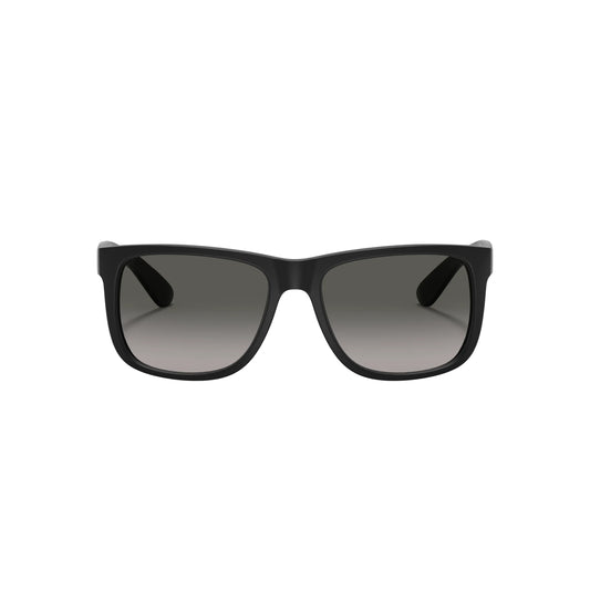 Lunettes de soleil Ray-Ban Justin RB4165 601/8G Noir mat-Gris foncé