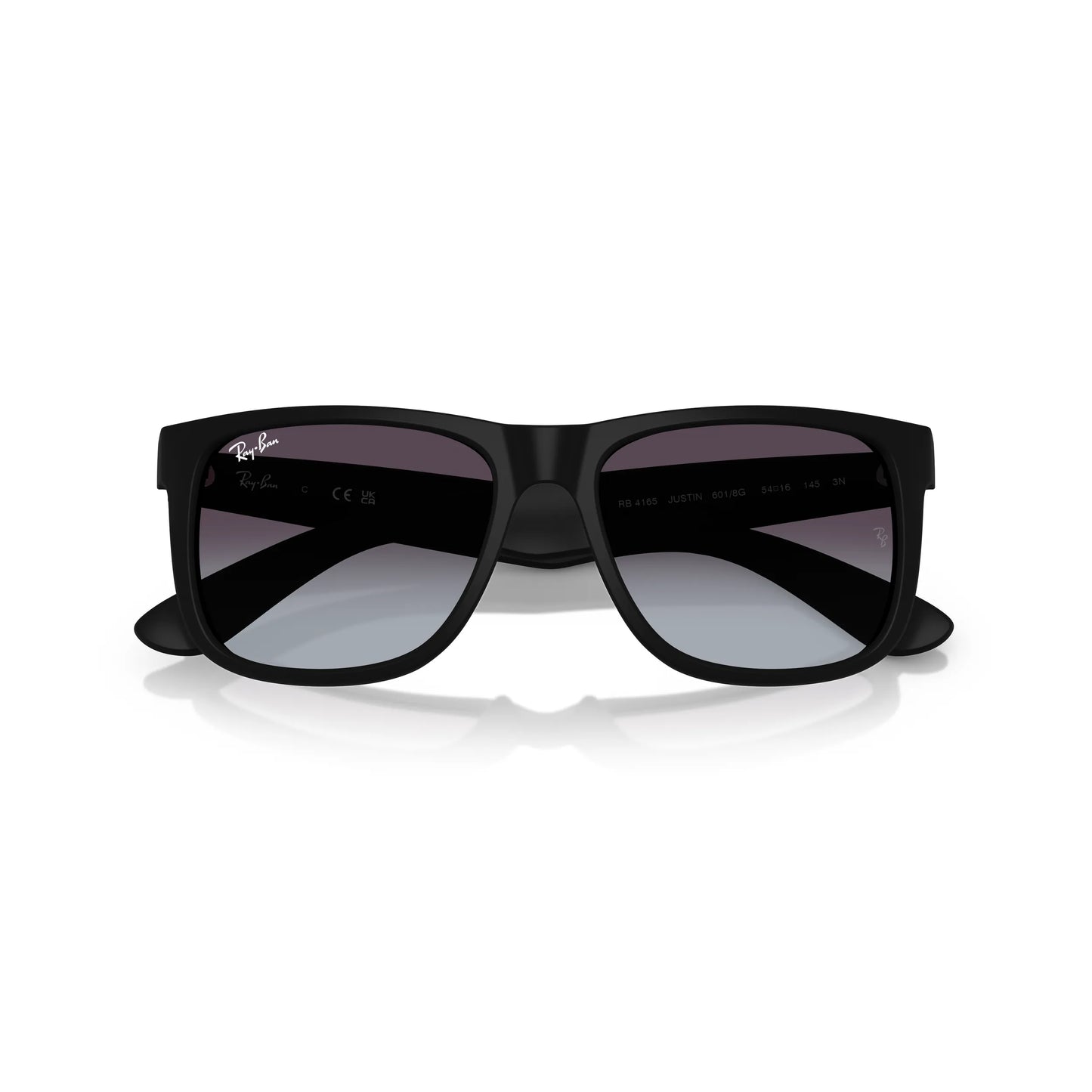 Occhiali da sole Ray-Ban Justin RB4165 601/8G Matt Black-Dark Grey