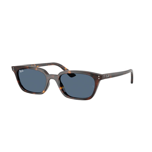 Lunettes de soleil Ray-Ban RB4456 135980 Havane Bleu rectangulaires