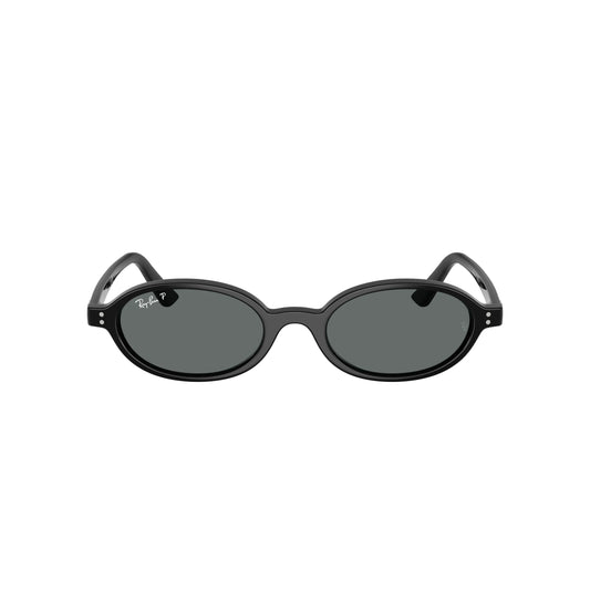 Lunettes de soleil Ray-Ban RB4472 667781 Black Grey Polarized ovales