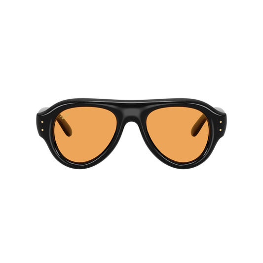 Lunettes de soleil Ray-Ban A$AP Rocky Aviator Puffer RB4925 601/7 Black Orange aviateur