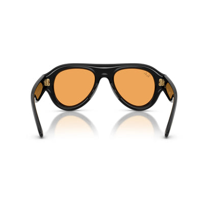 Occhiali da sole Ray-Ban A$AP Rocky Aviator Puffer RB4925 601/7 Black Orange aviator