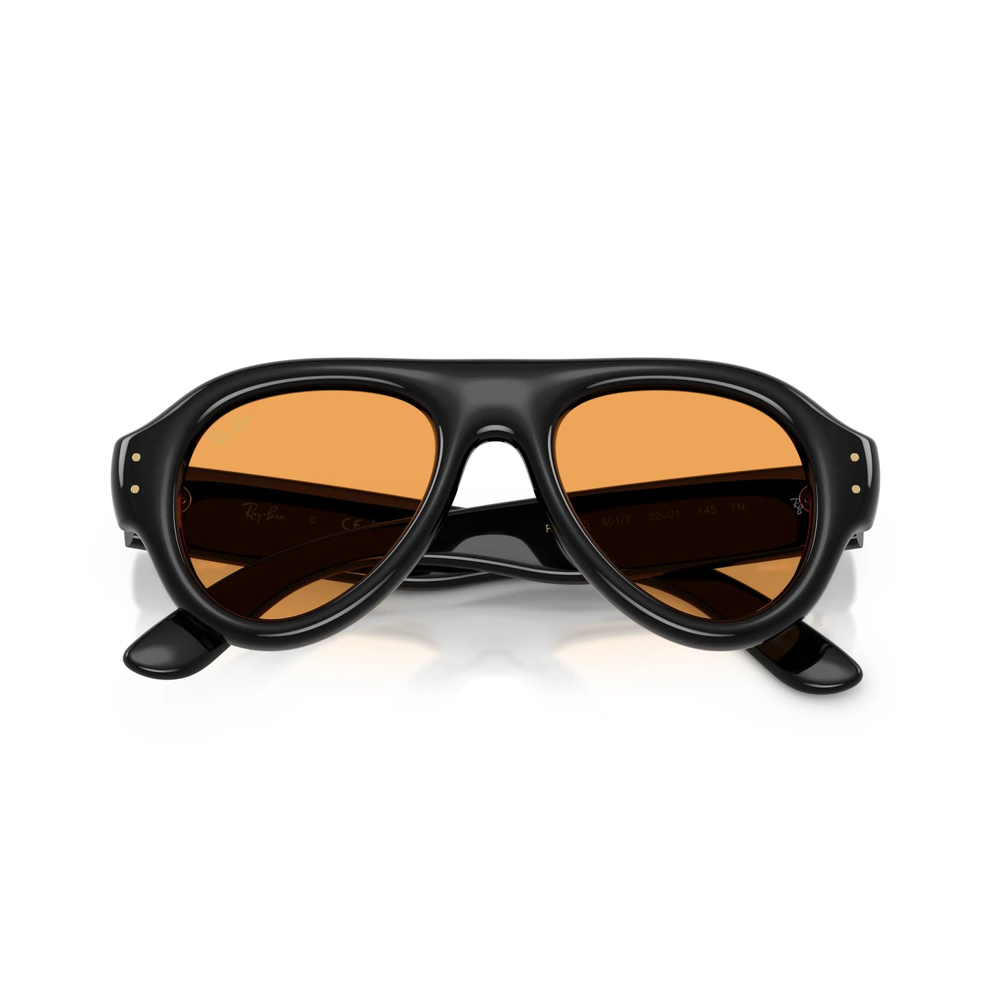 Occhiali da sole Ray-Ban A$AP Rocky Aviator Puffer RB4925 601/7 Black Orange aviator