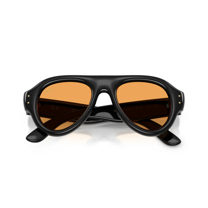 Occhiali da sole Ray-Ban A$AP Rocky Aviator Puffer RB4925 601/7 Black Orange aviator